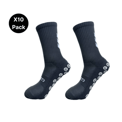 Gripz Socks Black - 10 Pack - GRIPZ SOCKS